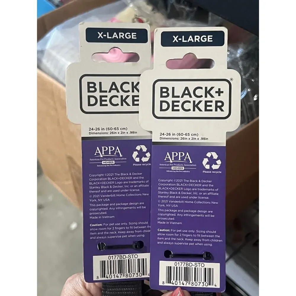 BLACK+DECKER Nylon Dog Collar Adjustable – Style 0177BD-STO